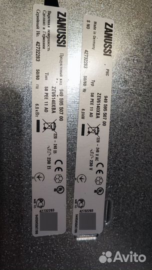 Варочная панель электрическая Zanussi ZEV6140XBA