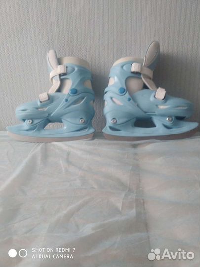 Коньки детские раздвижные размер 30/ 33