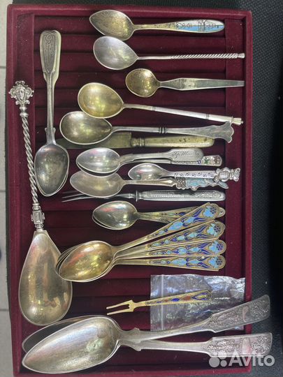 Ложки серебряные царские, советские