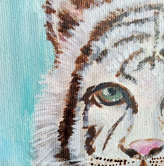 Тигр картина маслом