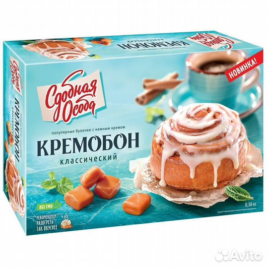 Булочки Сдобная Особа Кремобон Классический 380 г