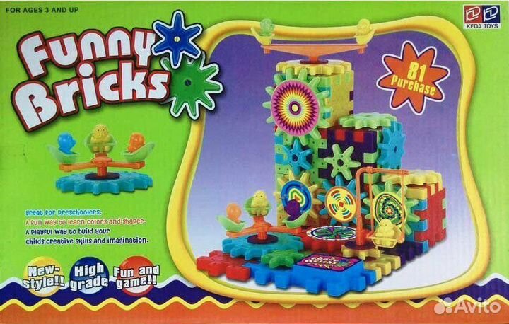 Детский Конструктор funny bricks 81дет
