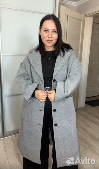 Пальто драповое 56 58