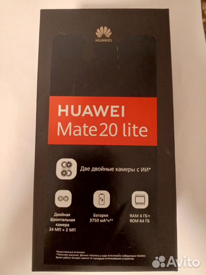 HUAWEI Mate 20 lite, 4/64 ГБ