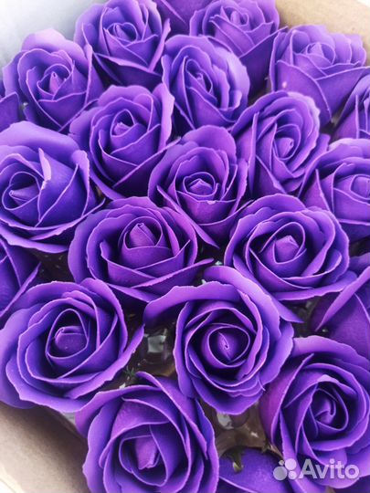 Розы из пенного мыла 50 шт