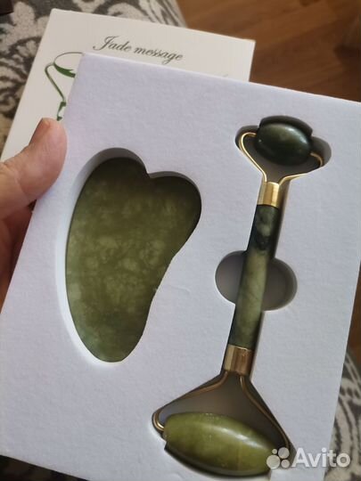 Массажный ролик + скребок Гуаша