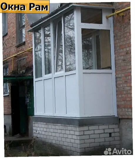 Остекление балконов и лоджий пластиковыми окнами