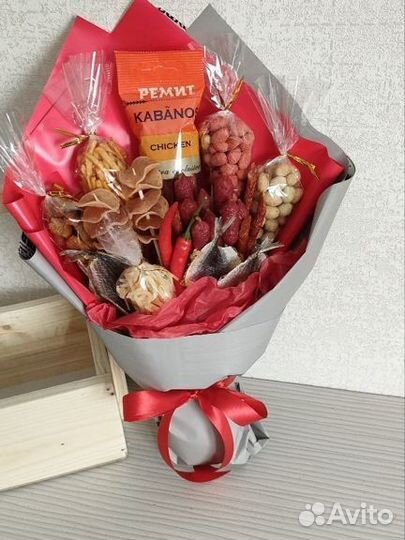 Мужской букет из колбасы