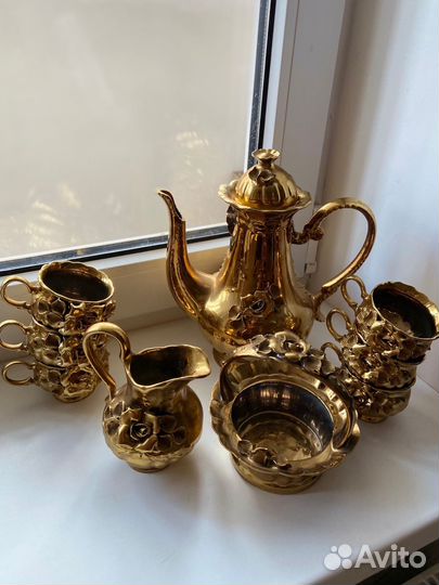 Сервиз чайный / кофейный золотая роза