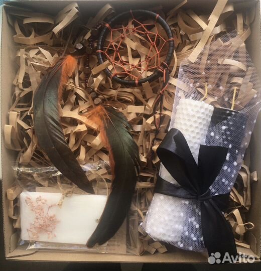 Подарочный бокс (ловец снов,свечи и саше) подарок