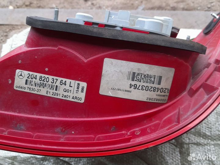 Задние фонари на mercedes w204