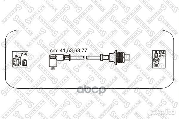 К-кт проводов Peugeot 306/406 1.6-1.8i 16V 94