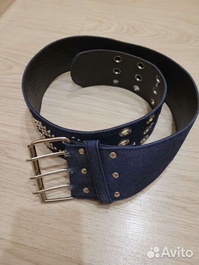Ремень женский широкий джинсовый