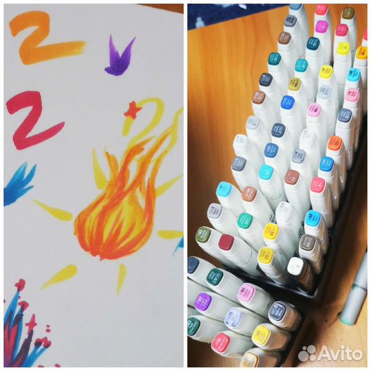 Профессиональные маркеры для скетчинга touch brush