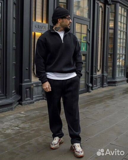 Спортивный костюм двойка черный