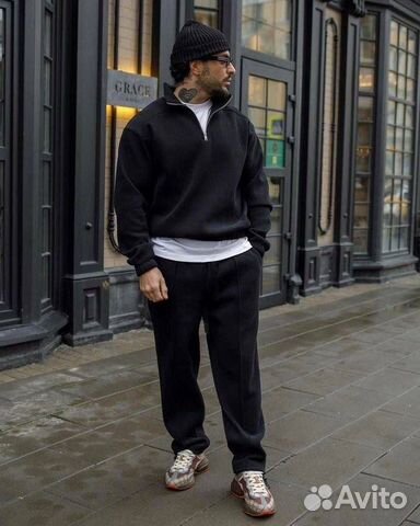 Спортивный костюм двойка черный