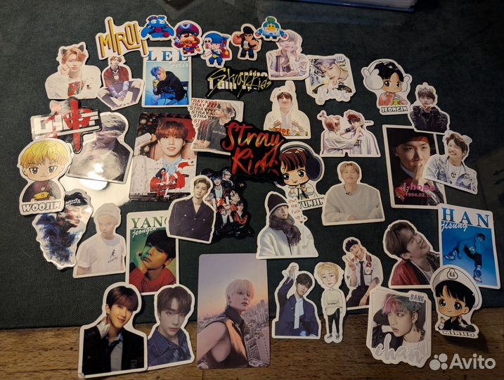 Наклейки, карточки stray kids