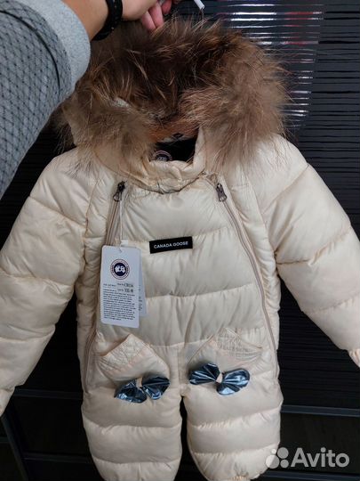 Зимний комбинезон новый Canada goose 80-86