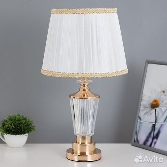 Лампа настольная с подсветкой 'Эльза' 1x60Вт E27 з