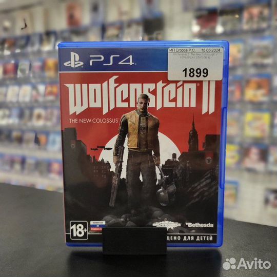 Wolfenstein 2 ps4 бу