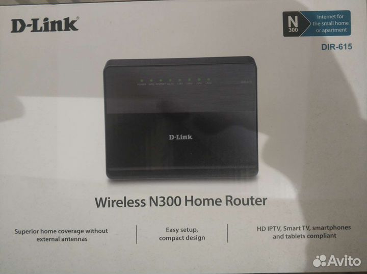 Wi-Fi роутер D-Link DIR-615 N300
