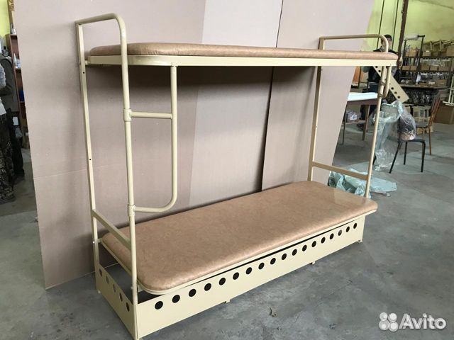 Кровати мягкие двухъярусные
