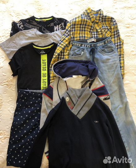Пакет одежды на мальчика 134-140