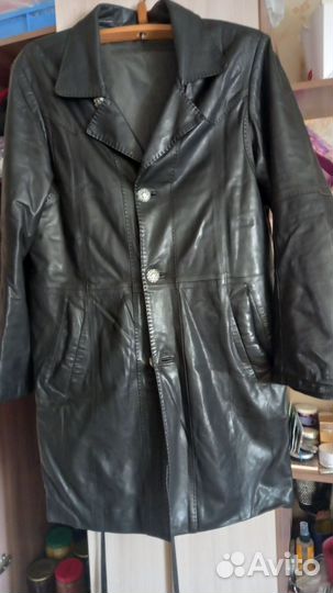 Мужской кожаный френч