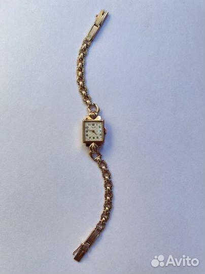 Золотые часы Заря с браслетом 23,5 гр 583 проба