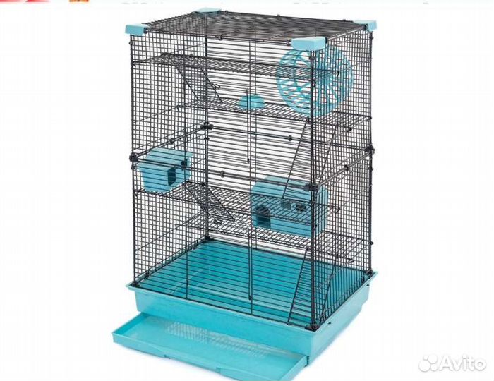 Домик Клетка для грызунов высотой 65см