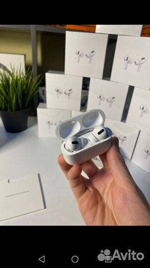 Беспроводные наушники AIR Pods Pro с шумкой