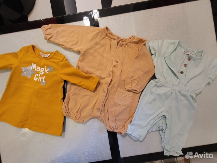 Вещи пакетом на малышку 0-6