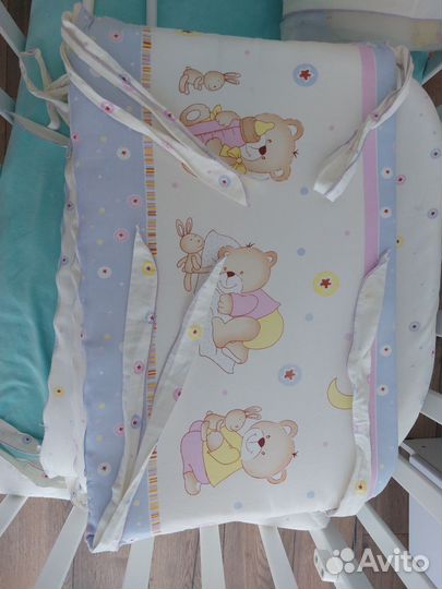 Балдахин с держателем + бортики в кроватку