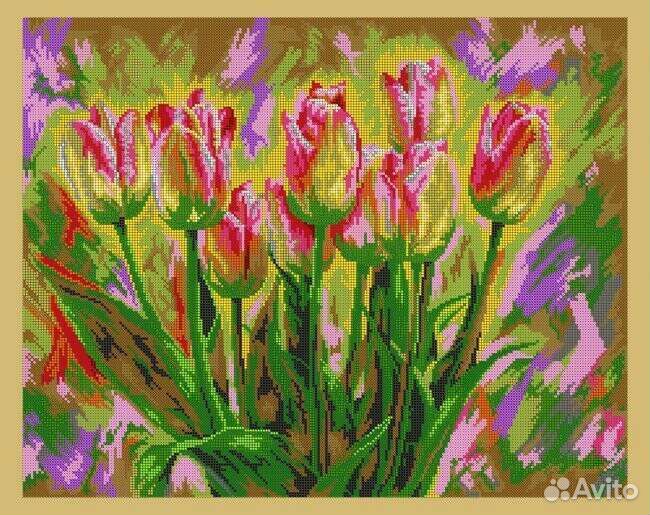 Рисунок на ткани для вышивания бисером