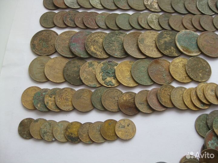Советские монеты 200 штук СССР погодовка копеек