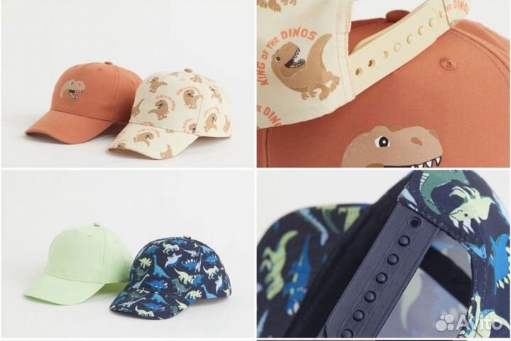 Кепки hm 128/146 новые разные