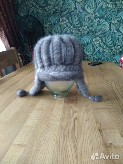 Продам вязаную норковую шапку