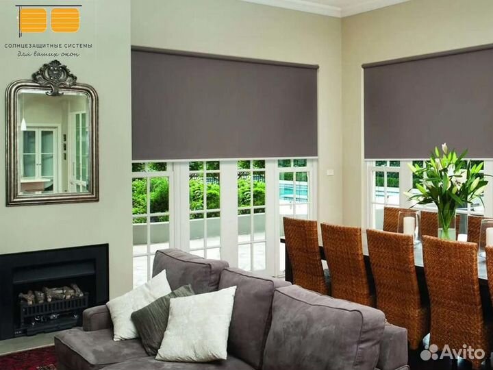 Жалюзи рулонные шторы блэкаут