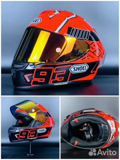 Мото шлем Shoei Pull and Bear X 14. Новый
