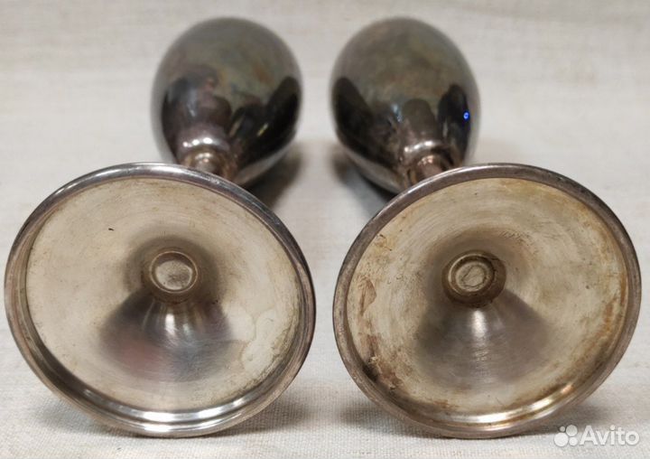 Прекрасные серебряные бокалы. 