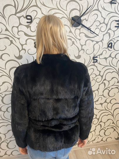 Шуба из норки Автоледи, 48 р-р
