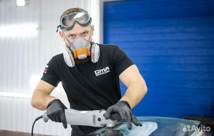 Обучение полировке стекол. Школа детейлинга GMA