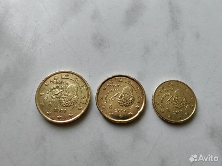 Набор монет евро Испании 2000-2006 года