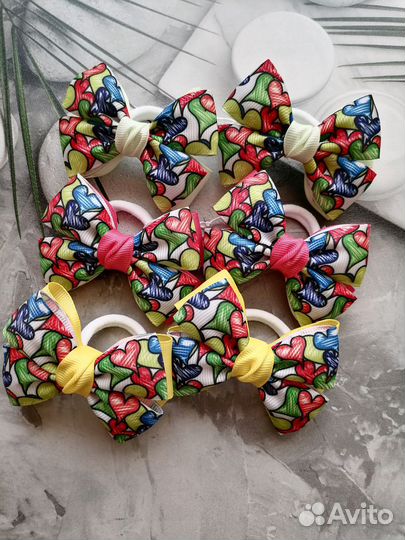 Бантики для волос ручной работы