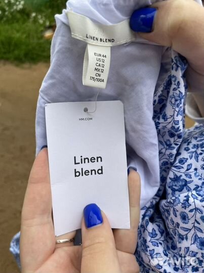 Платье H&M linen blend новое