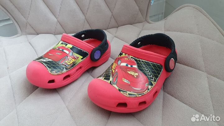 Кроксы Crocs сабо Молния mcqueen