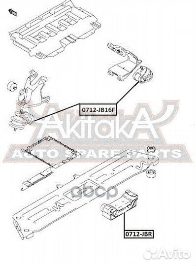 Опора двигателя suzuki grand vitara 05- передн