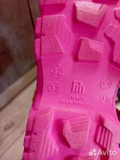 Резиновые сапоги для девочки nordman 31 /32