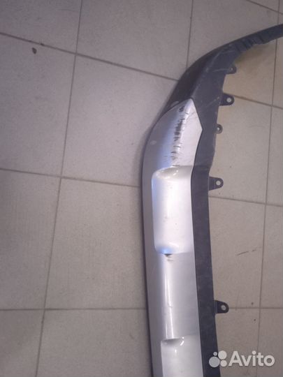 Юбка бампера тойота рав 4 со вставкой