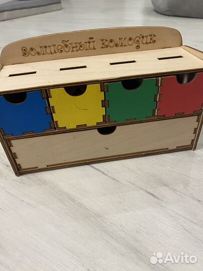 Игрушка сортер деревянный комод